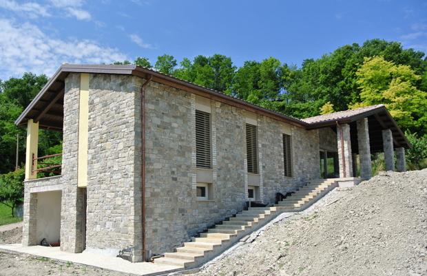 La villa monofamiliare in legno a Sassoferrato AN