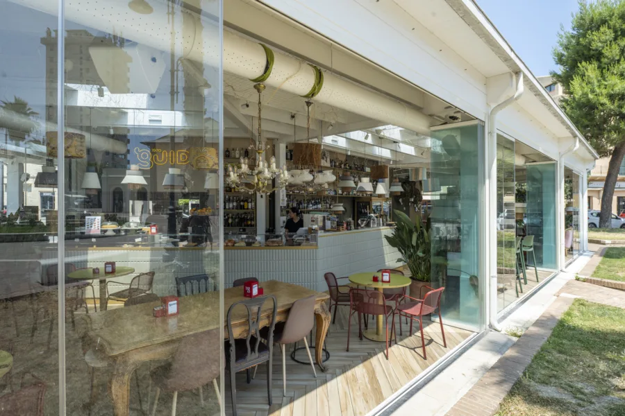 strutture prefabbricate in legno - gelateria guido