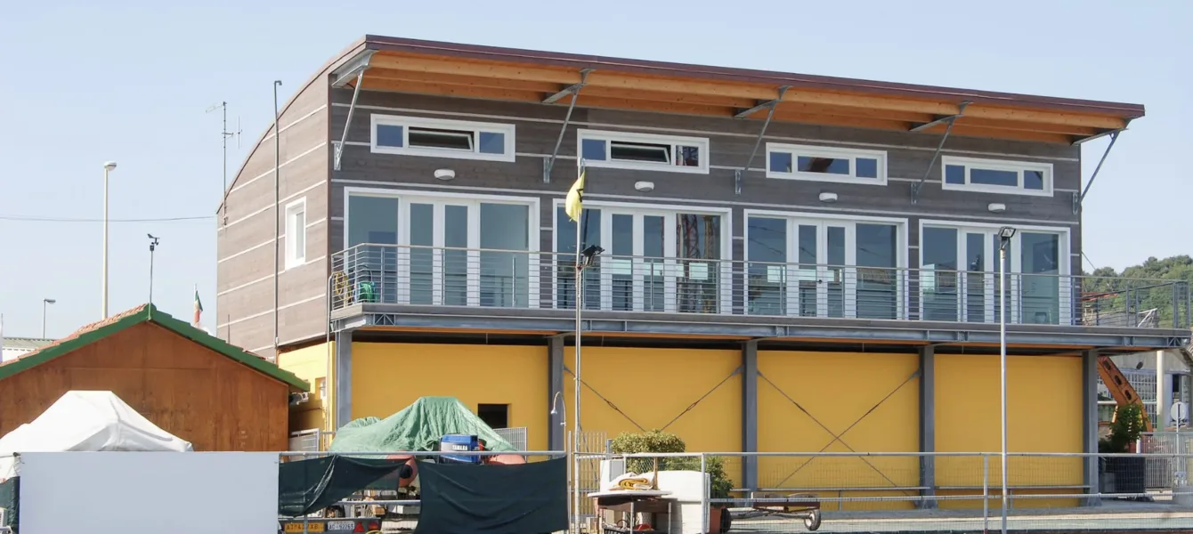 Sistema costruttivo misto acciaio e legno