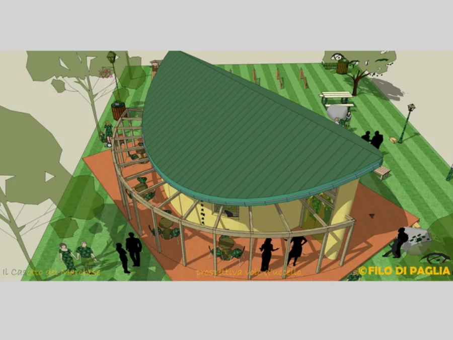 Render edifici e case in legno Subissati