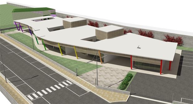 Progetto scuola in legno Folignano