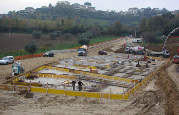 Sbancamento scuola Folignano