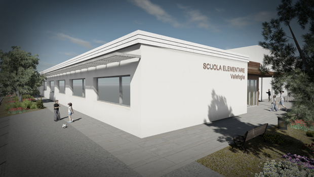 Scuola pubblica in legno Vallefoglia