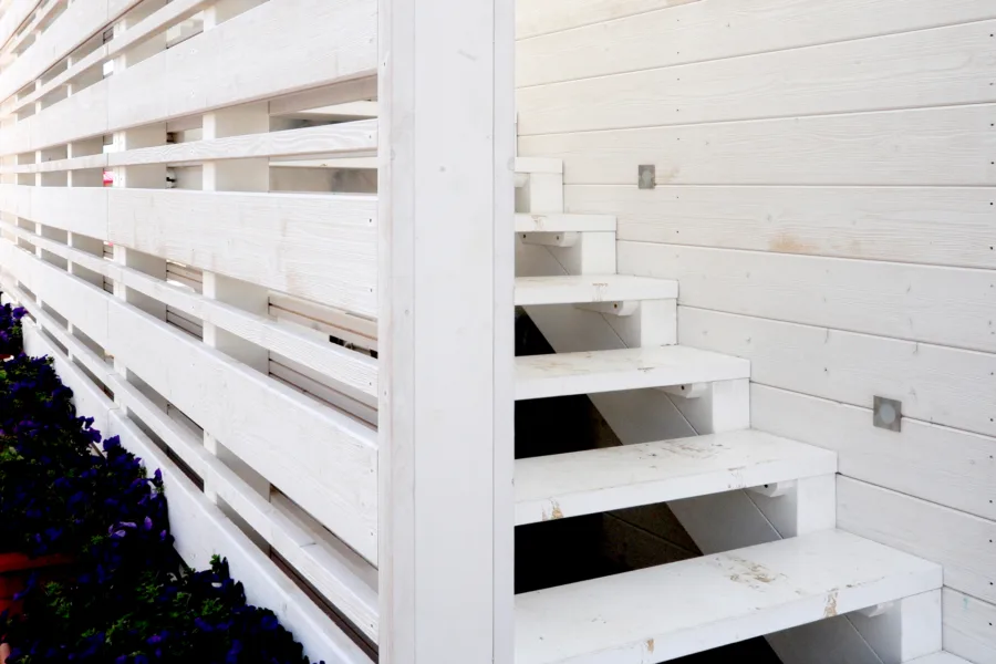 strutture turistiche prefabbricate in legno - scale