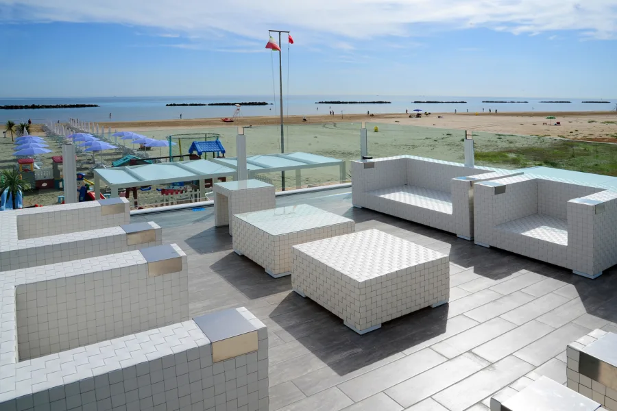 strutture turistiche prefabbricate sulla spiaggia