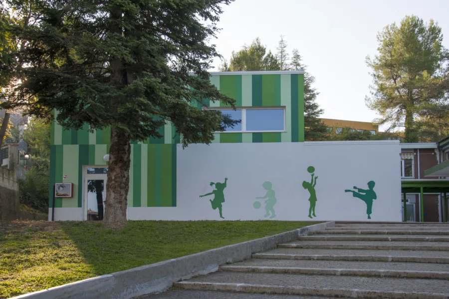 Progettazione palestra in legno