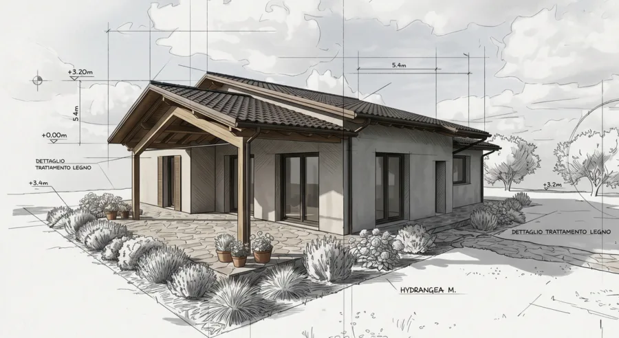 Prossima realizzazione a Osimo: villa unifamiliare in legno con sistema Platform Frame